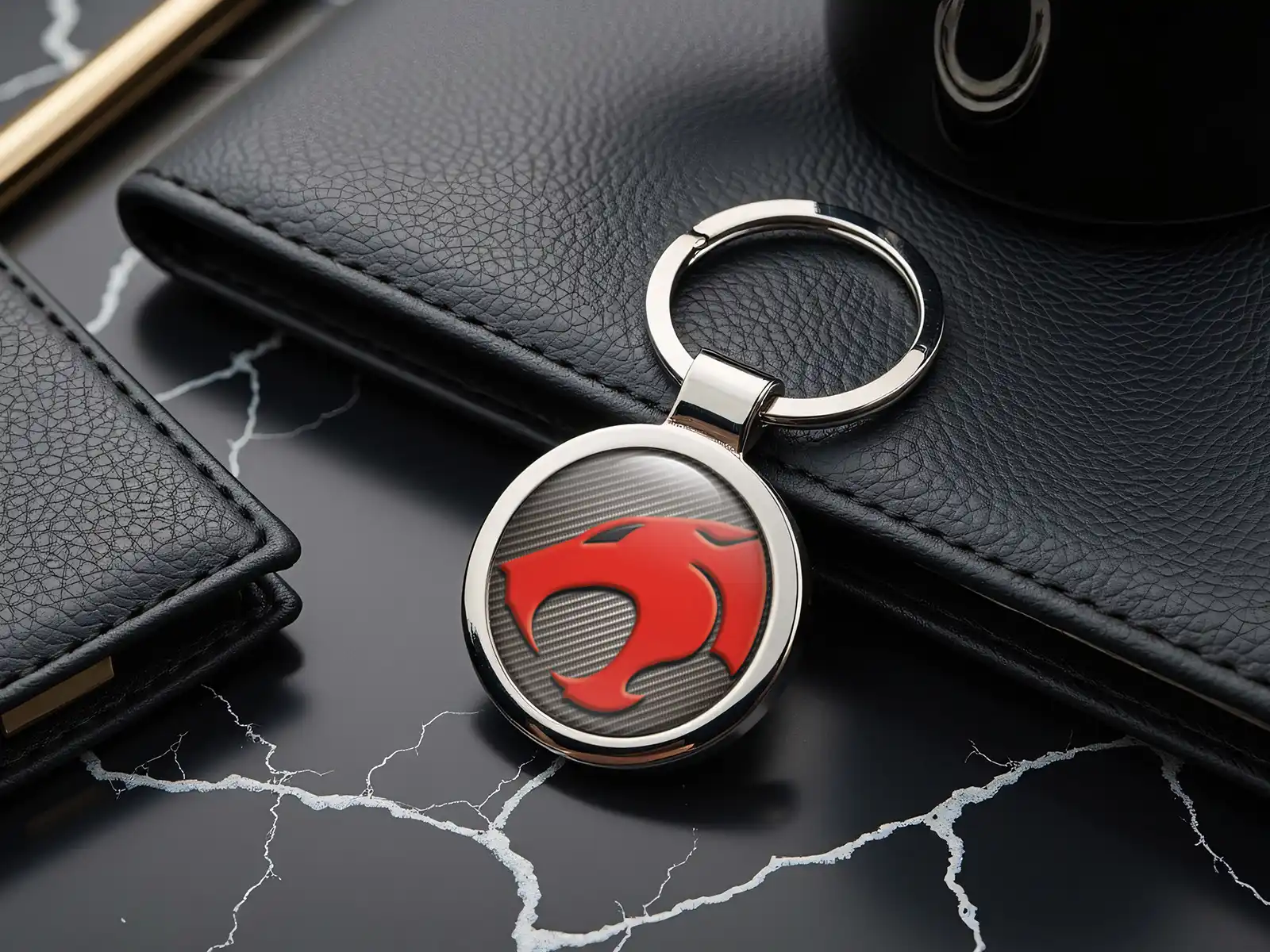 Leather Keychain Max Design Steel Unique